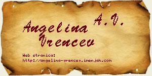 Angelina Vrenčev vizit kartica